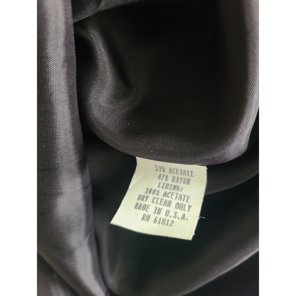 Vintage Talbots Steven Stolman Black Twist Back Cutout Sheath Dress Size 12 - Picture 14 of 16